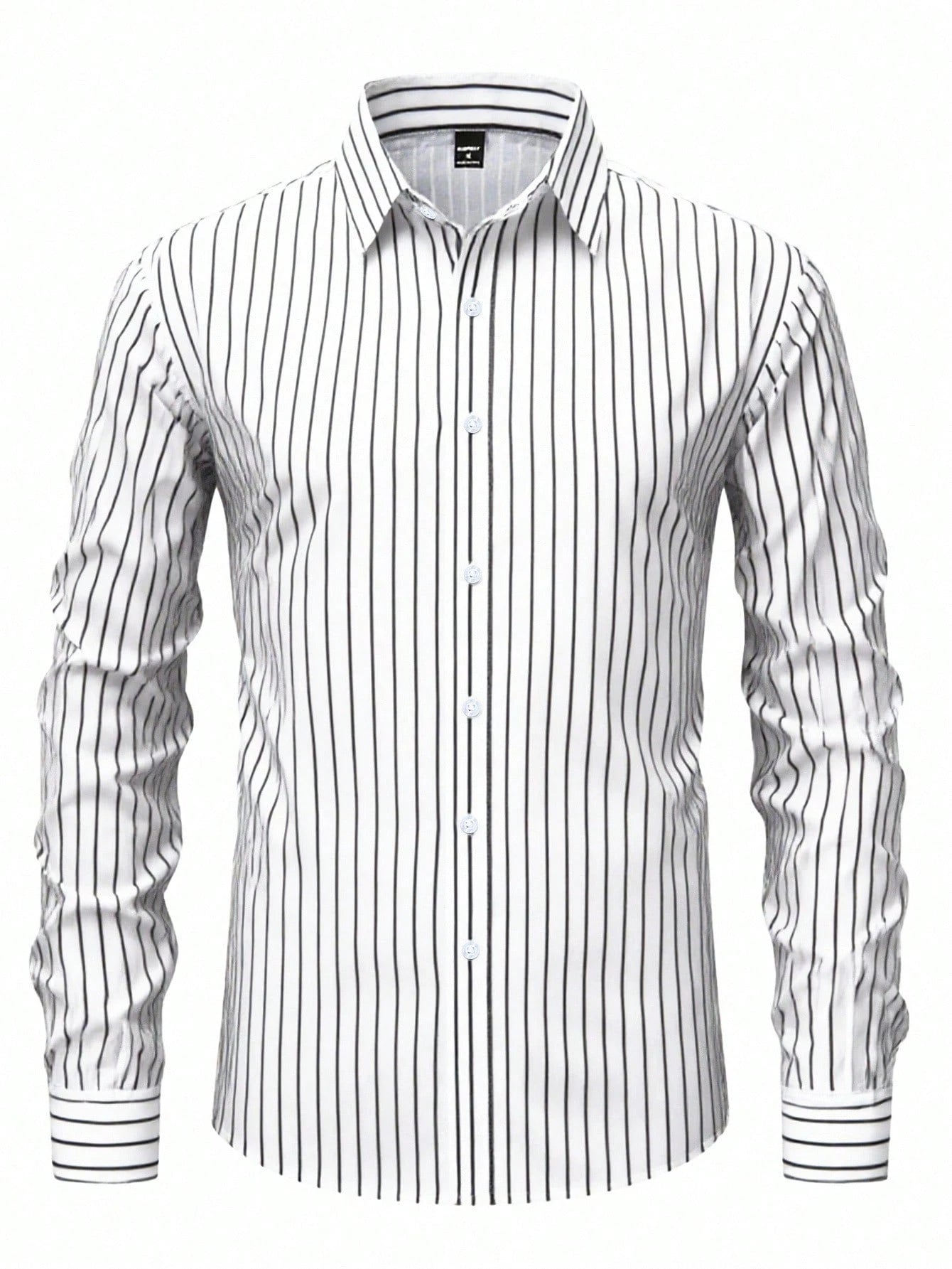 Slim Fit Striped Dress Shirt