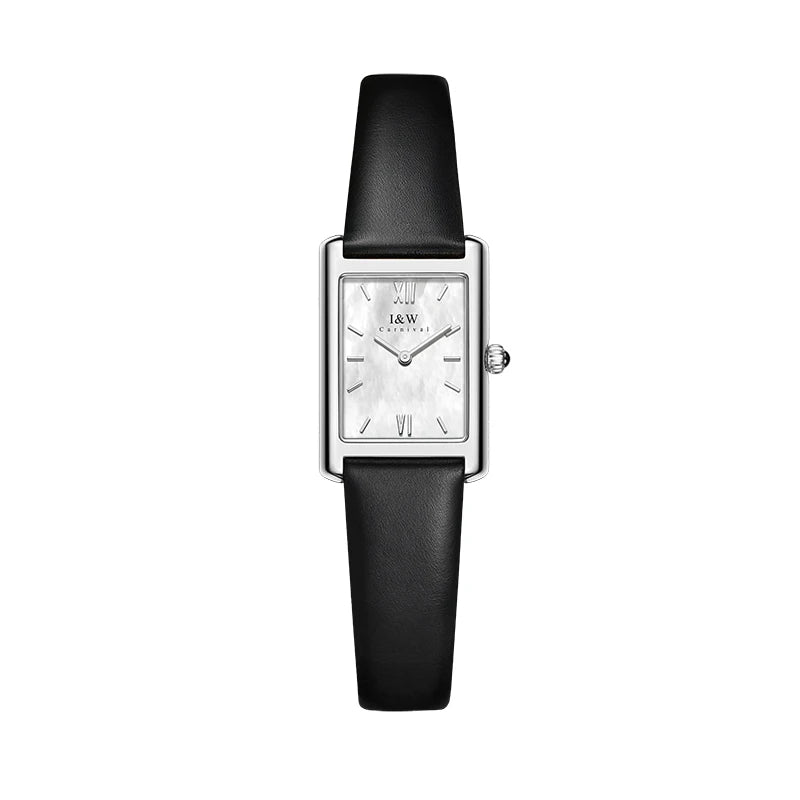 Women's Rose Gold Rectangular Watch