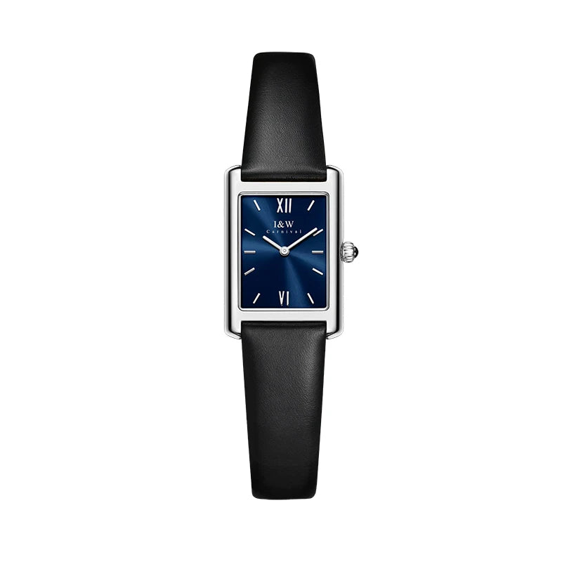 Women's Rose Gold Rectangular Watch