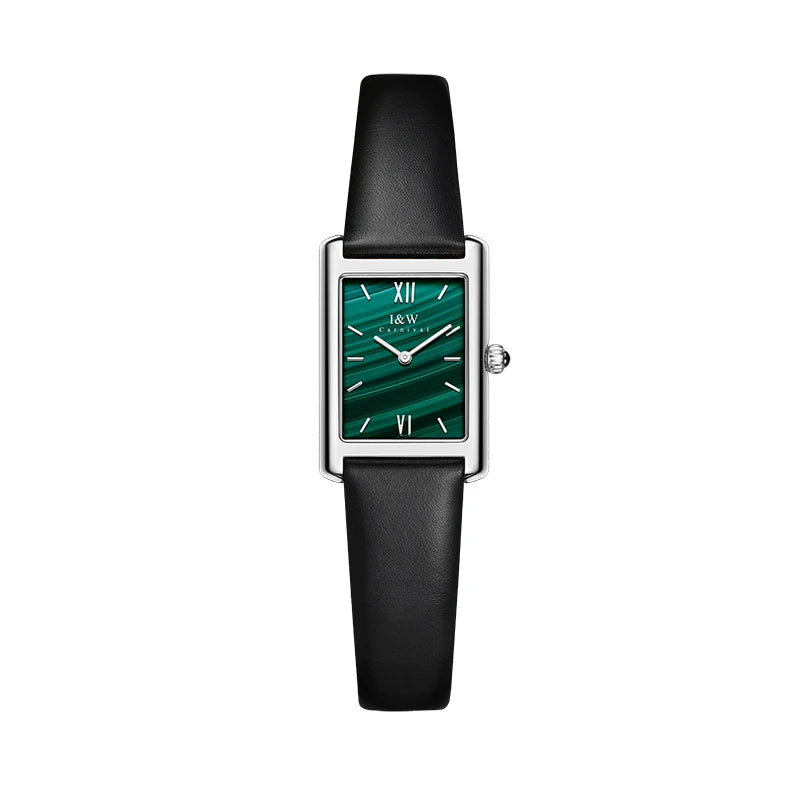 Women's Rose Gold Rectangular Watch