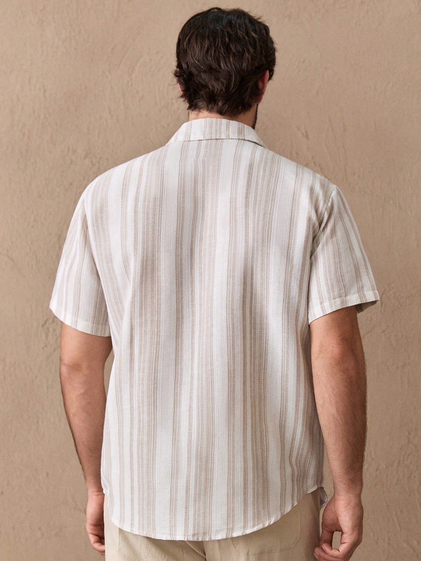 ChiClick | Striped Linen Resort Shirt