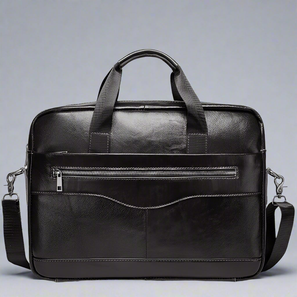 Burnished Leather Business Briefcase