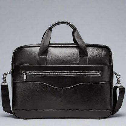 Burnished Leather Business Briefcase