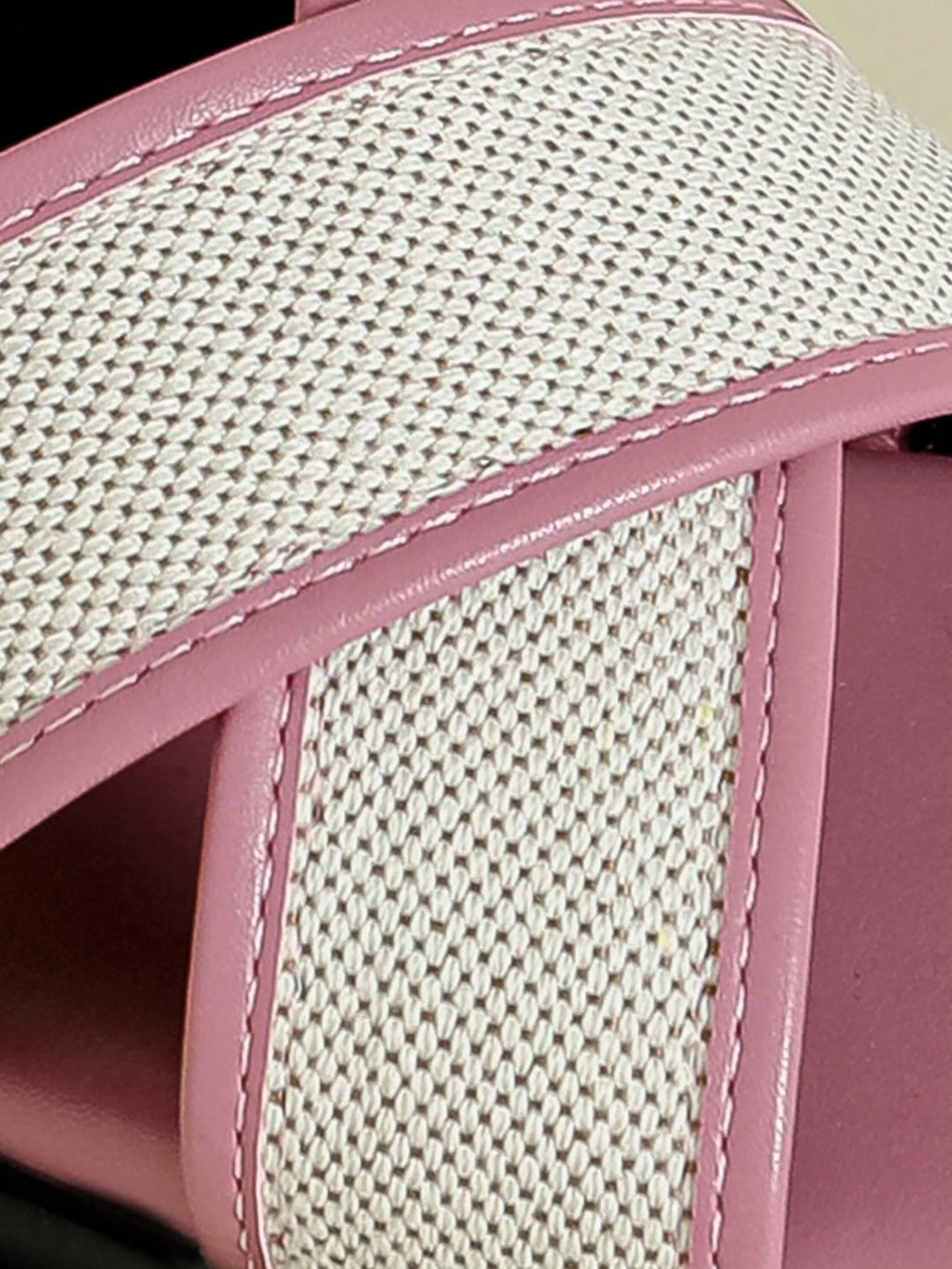 Canvas Crisscross Slingback Flatform Sandal