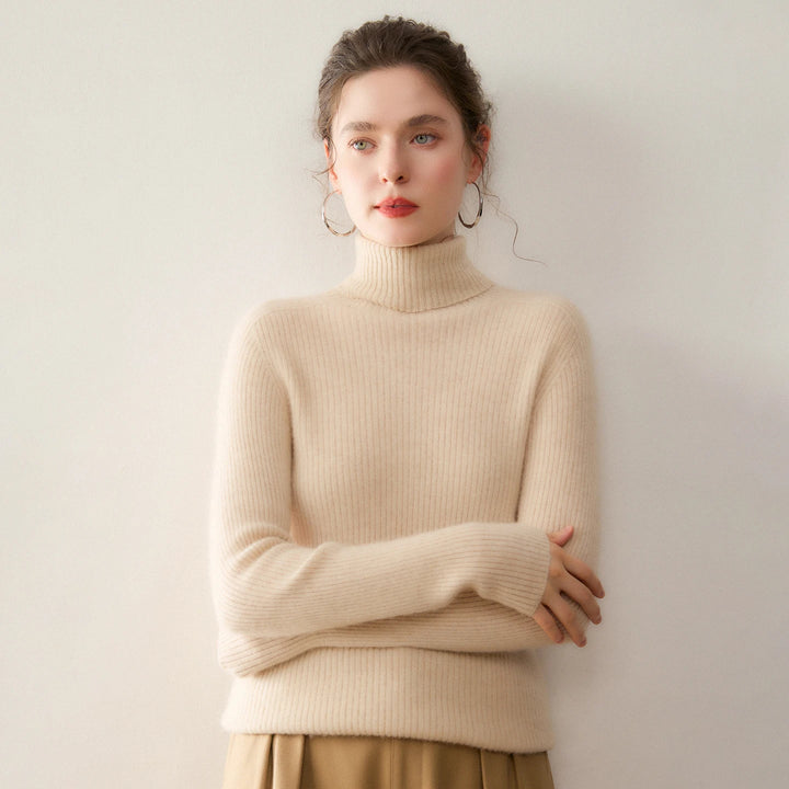 Cashmere Wool Turtleneck Sweater