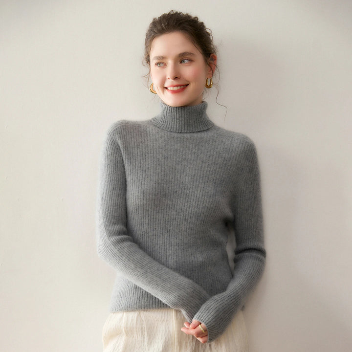 Cashmere Wool Turtleneck Sweater