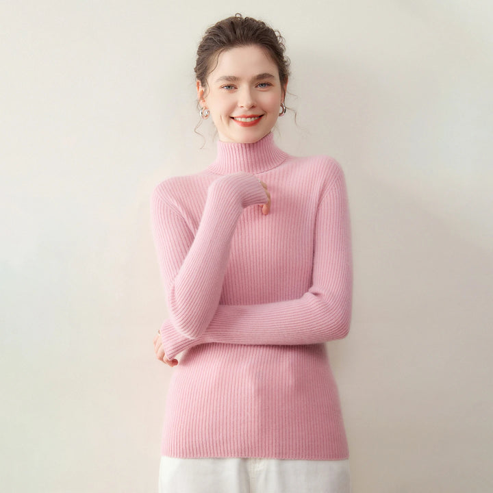 Cashmere Wool Turtleneck Sweater