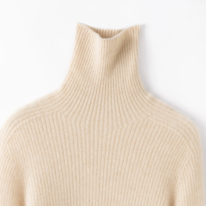 Cashmere Wool Turtleneck Sweater