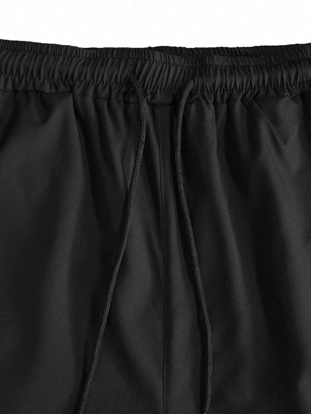 Casual Drawstring Cropped Trousers