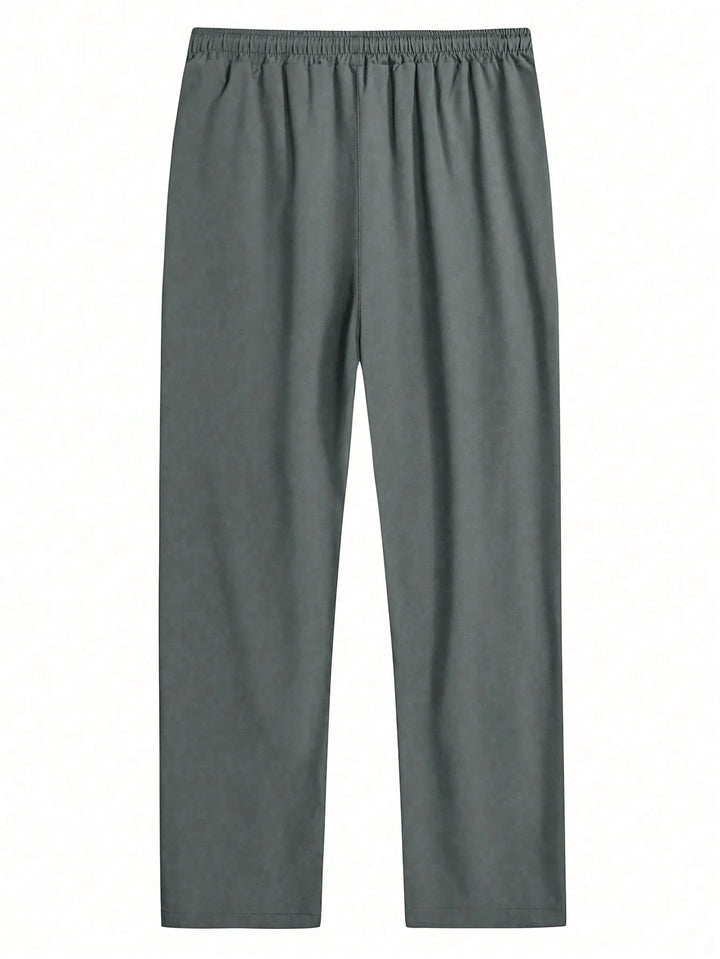 Casual Drawstring Cropped Trousers