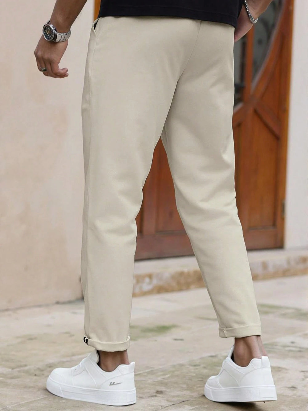 Casual Tapered Ankle Pants