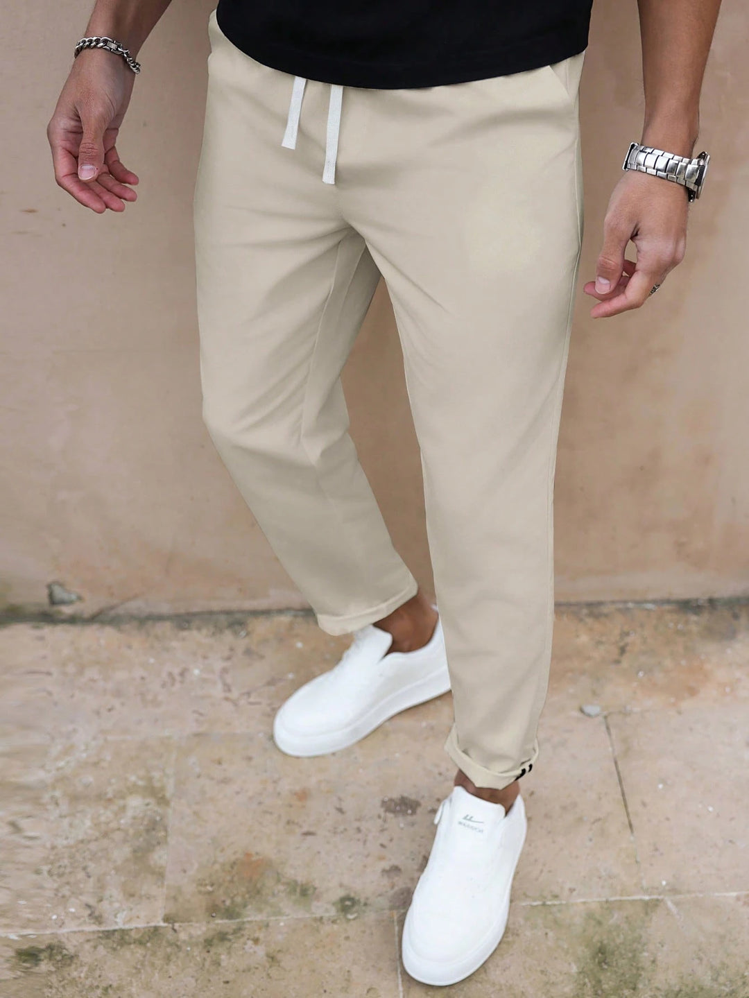 Casual Tapered Ankle Pants