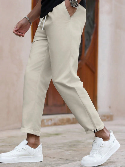 Casual Tapered Ankle Pants