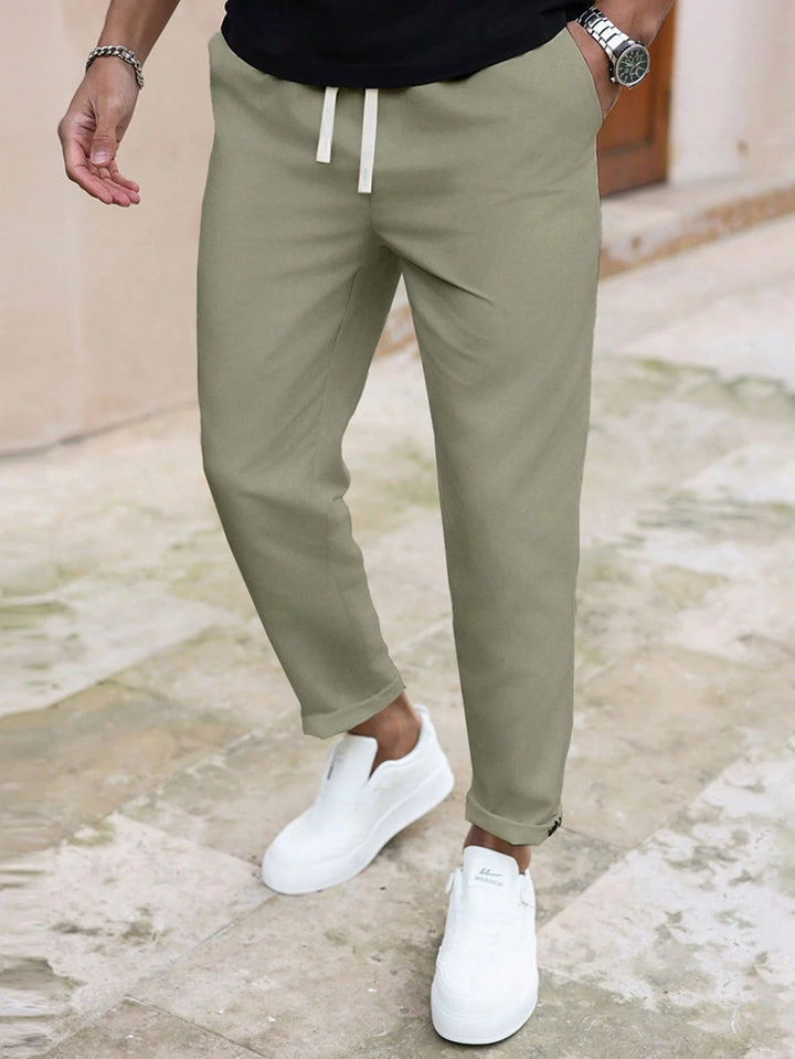 Casual Tapered Ankle Pants
