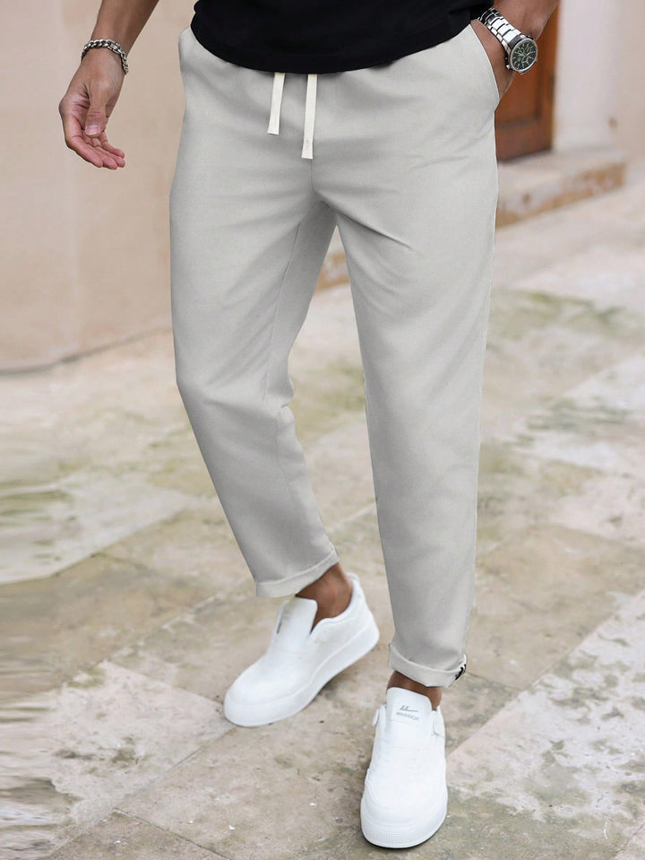 Casual Tapered Ankle Pants
