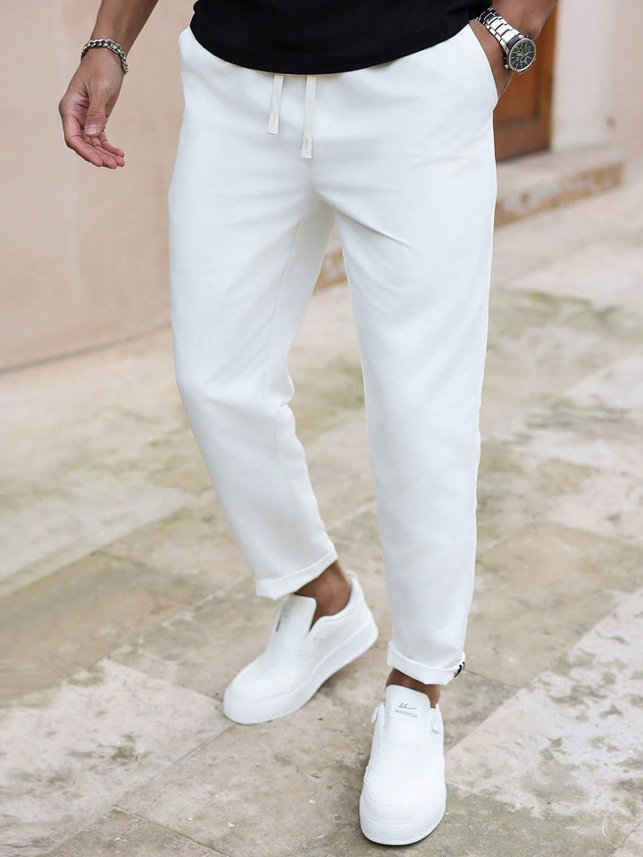 Casual Tapered Ankle Pants
