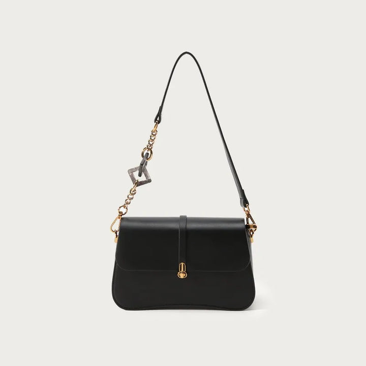Chain Detail Flap Shoulder Bag