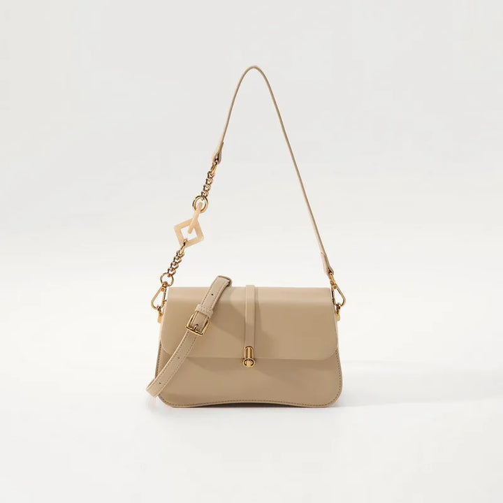 Chain Detail Flap Shoulder Bag
