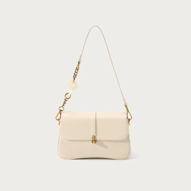 Chain Detail Flap Shoulder Bag