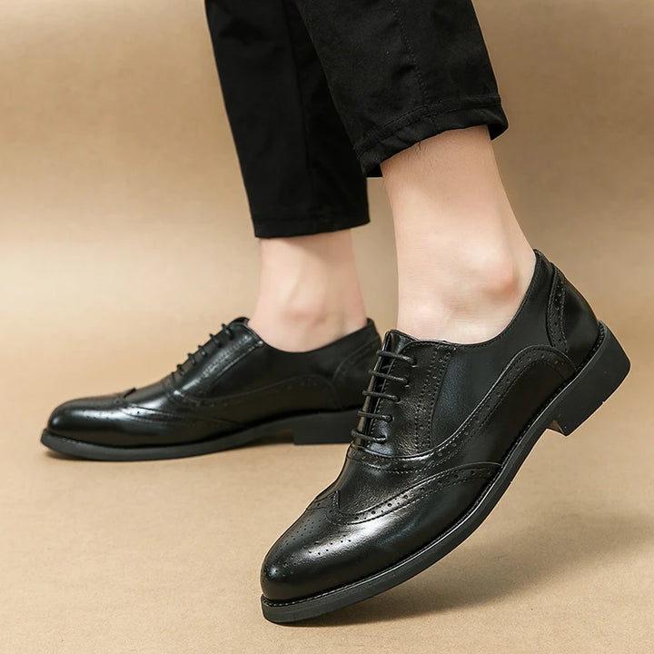 Classic Brogue Oxford Dress Shoes