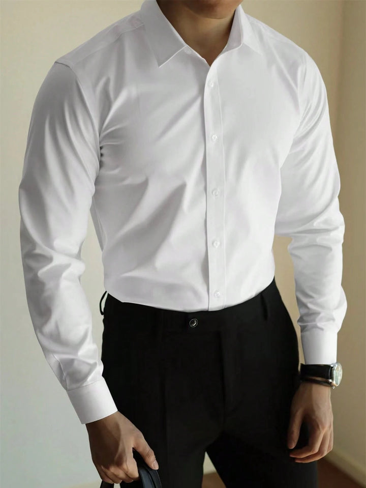 Classic Dress Shirt Long Sleeve Formal
