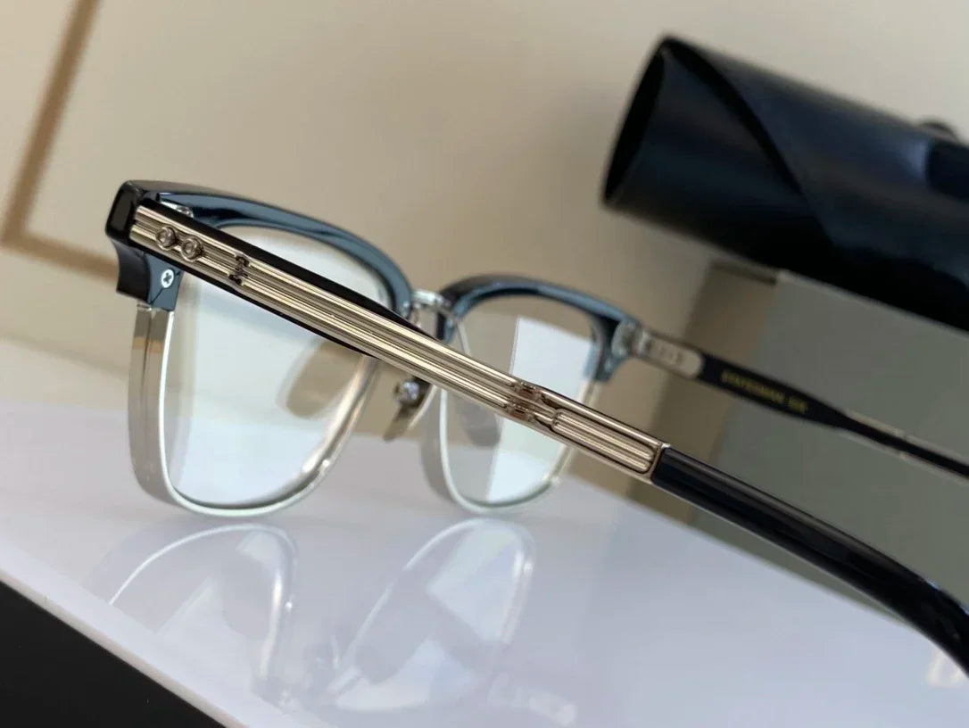 Classy Luxury Gold Browline Sunglasses