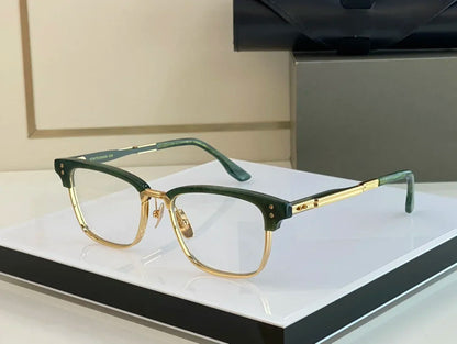 Classy Luxury Gold Browline Sunglasses