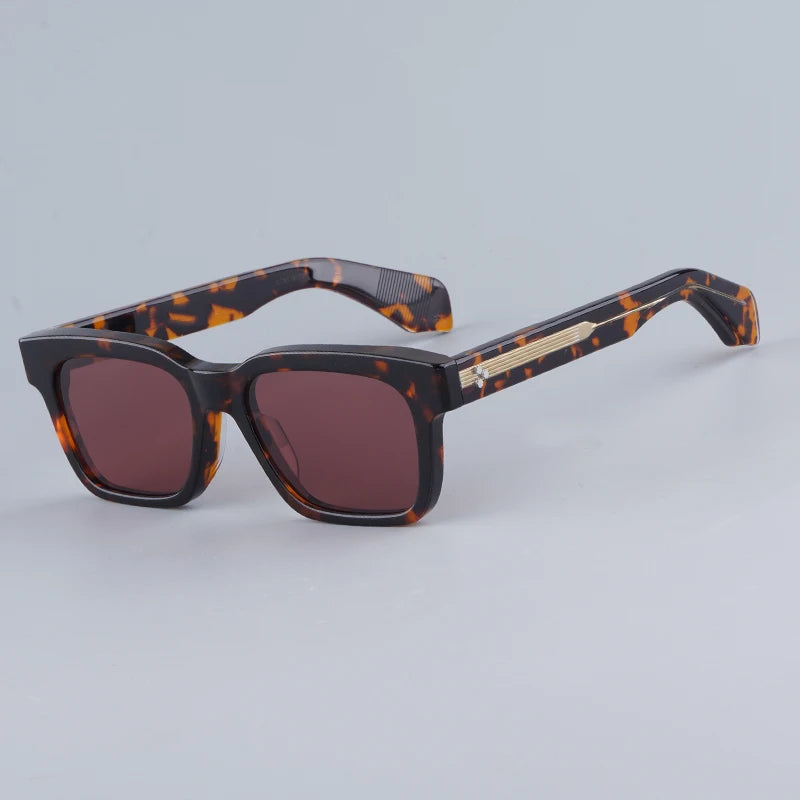 Classy Tortoise Acetate Square Sunglasses