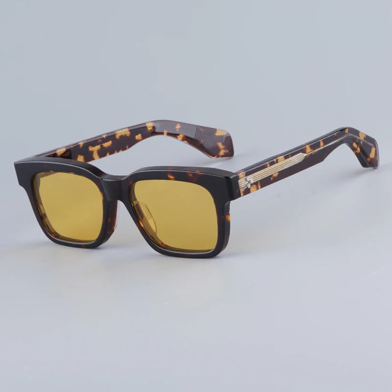 Classy Tortoise Acetate Square Sunglasses