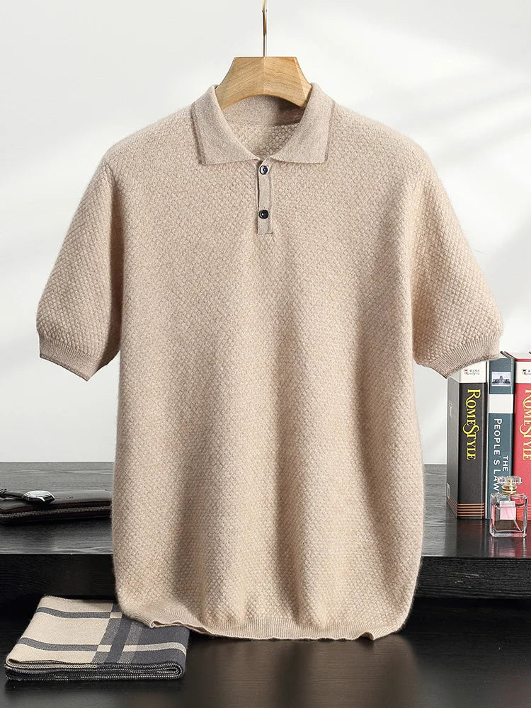 Contrast Trim Knit Sweater Polo