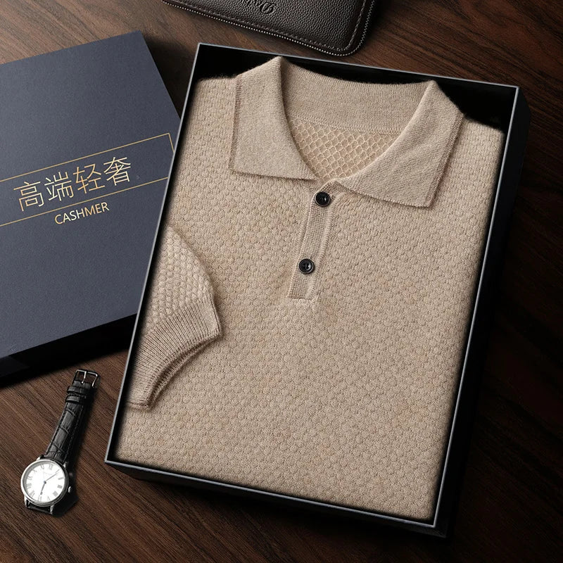 Contrast Trim Knit Sweater Polo