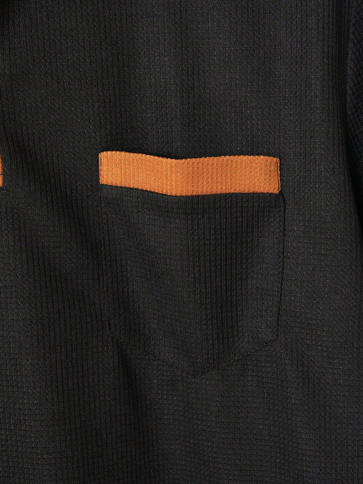 Contrast Trim Polo Lounge Set