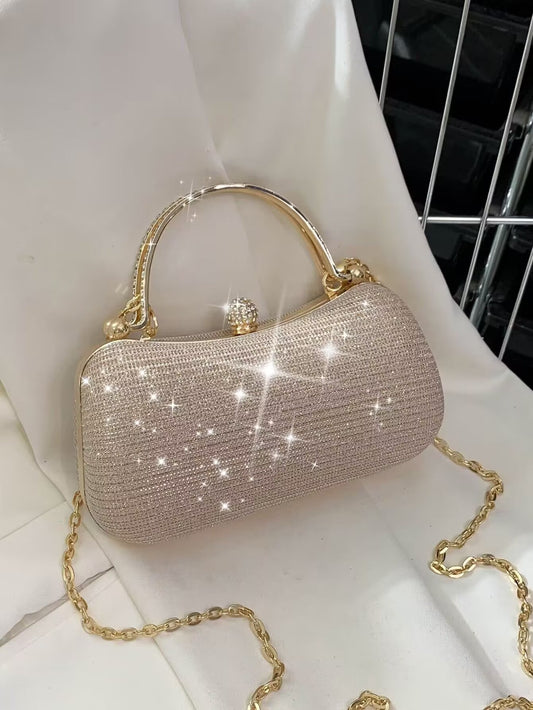 Crystal Top Handle Evening Clutch
