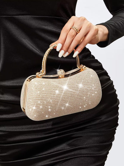 Crystal Top Handle Evening Clutch