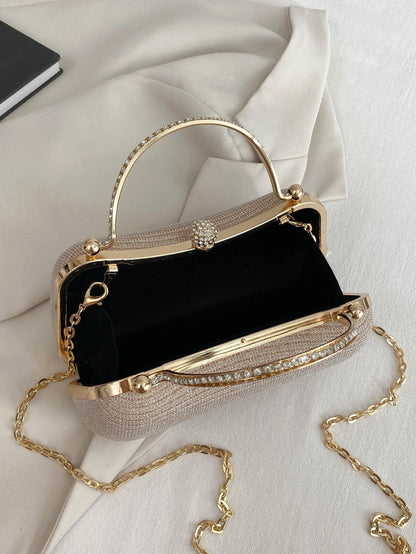 Crystal Top Handle Evening Clutch