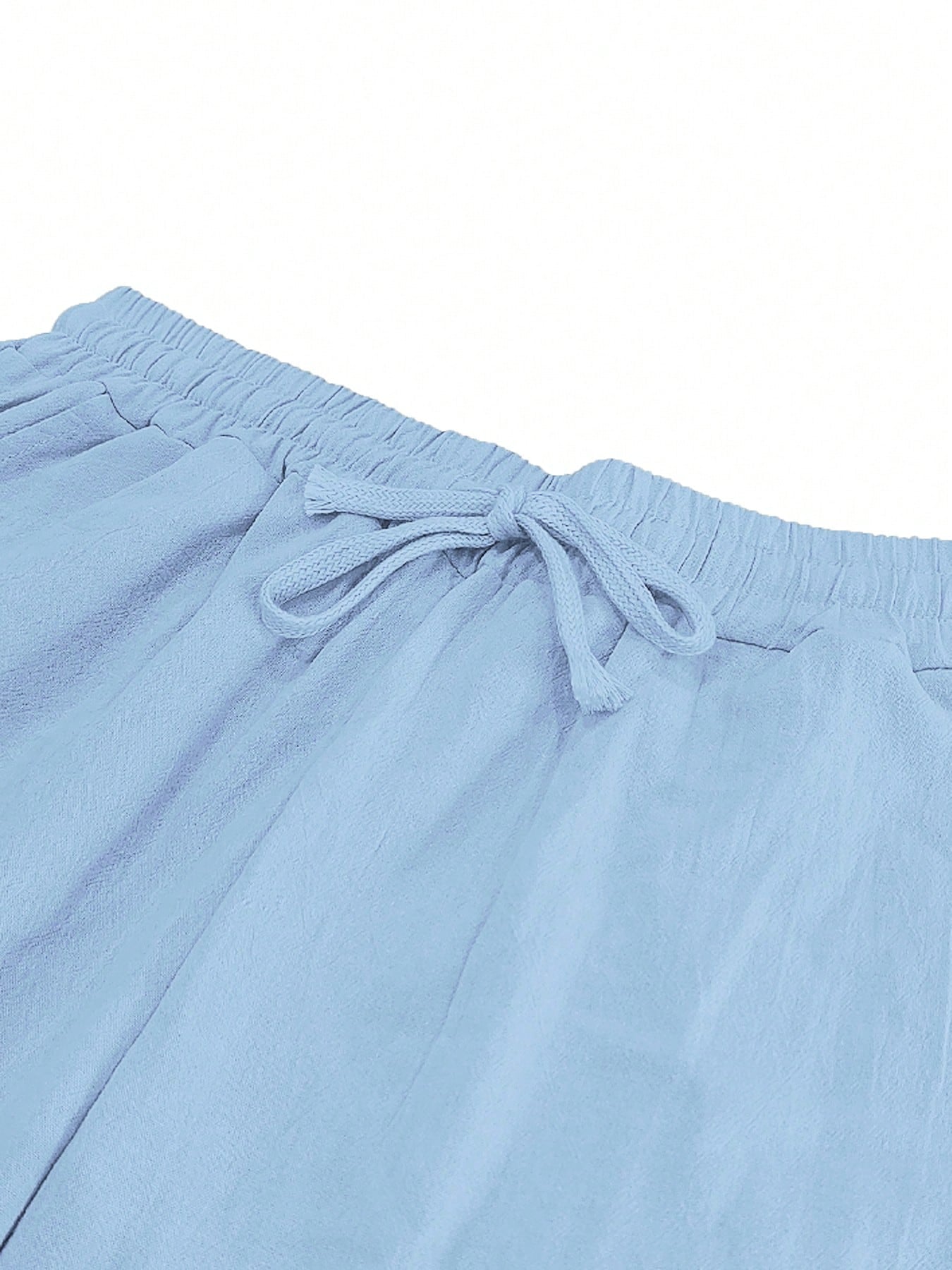 Drawstring Linen Beach Pants