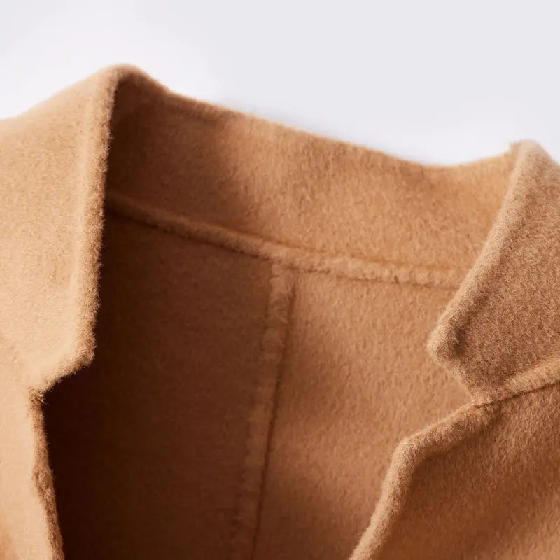 Elegant Minimalist Wool Blend Short Jacket