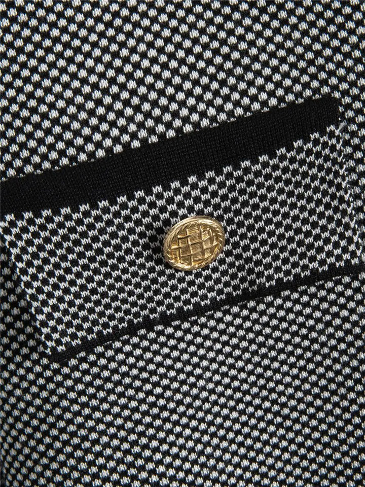 Elegant Two-Tone Knit Lounge Set