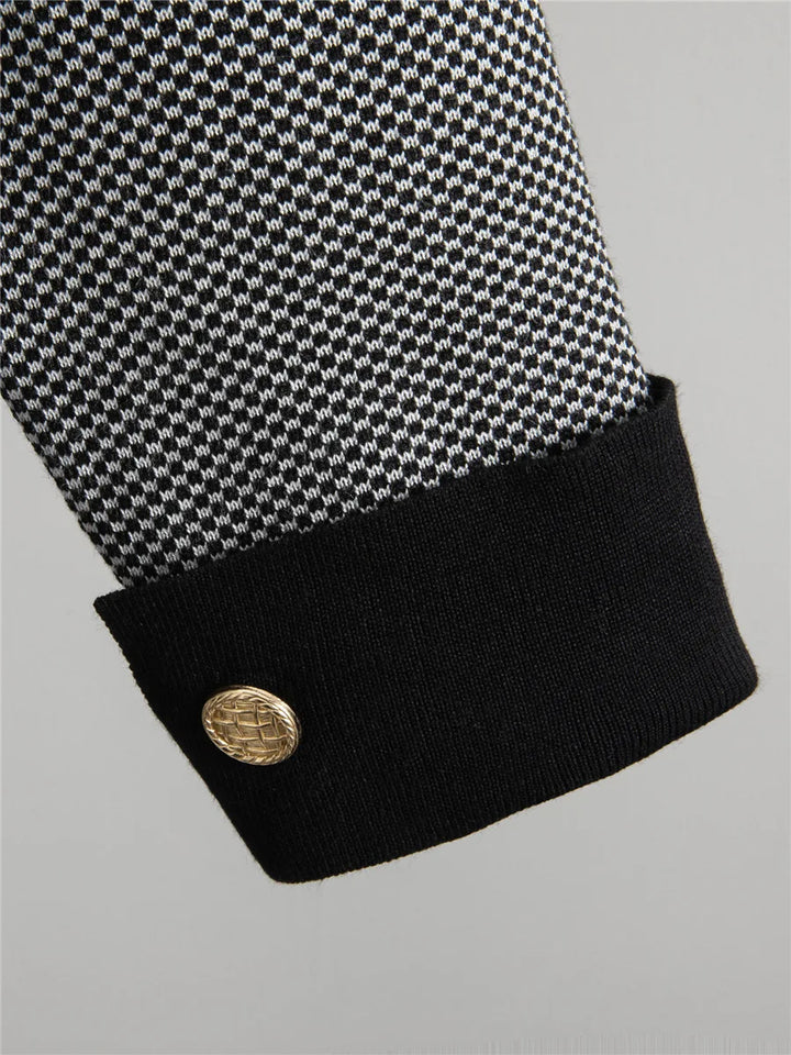 Elegant Two-Tone Knit Lounge Set