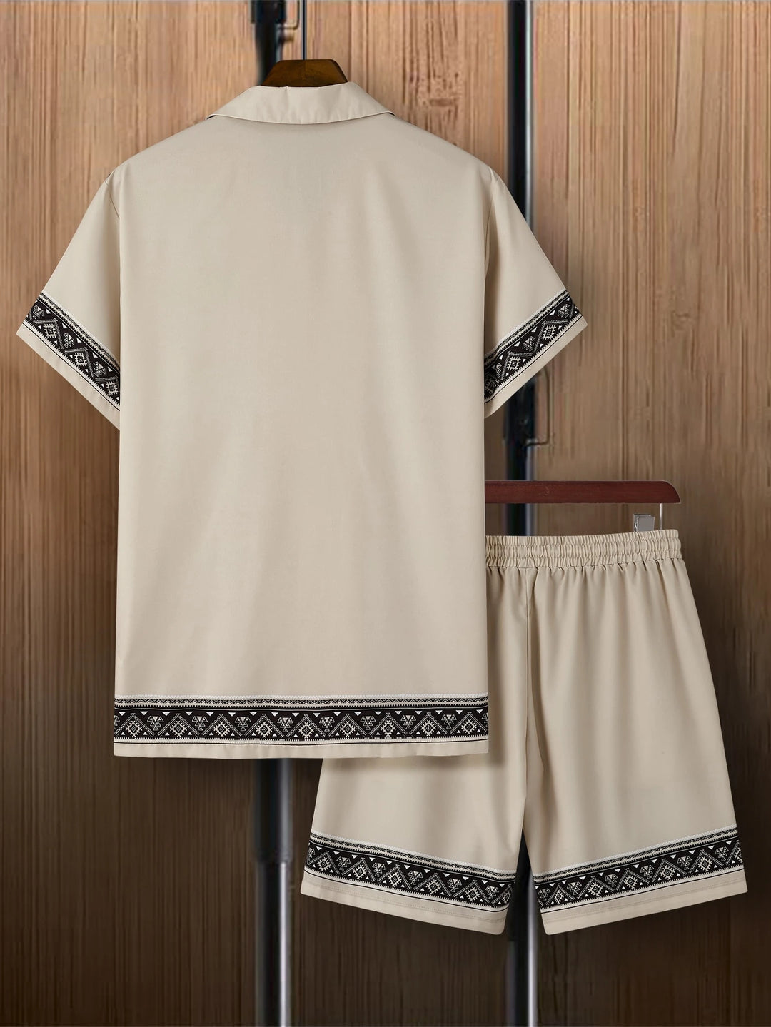 Embroidered Trim Resort Set
