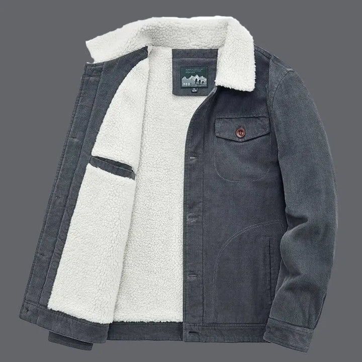 Fleece Lined Corduroy Trucker Jacket