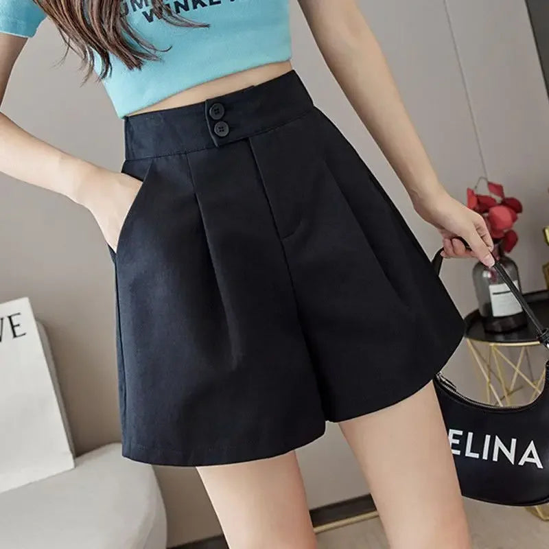 High Waisted Pleated Dress Shorts