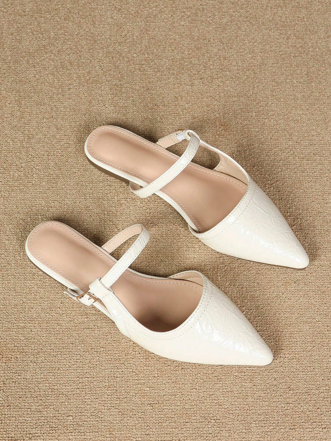  Jacquard Mary Jane Slingback Flats