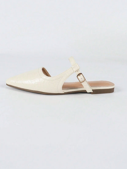  Jacquard Mary Jane Slingback Flats