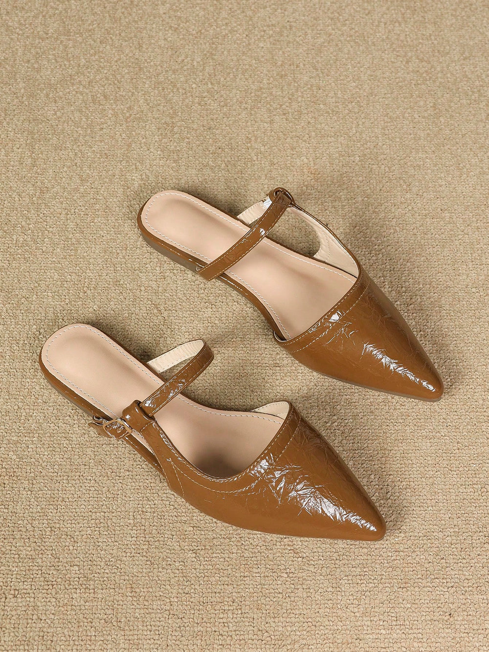  Jacquard Mary Jane Slingback Flats