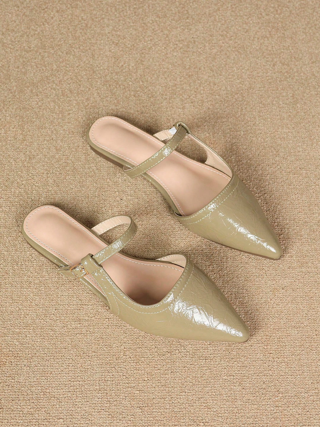  Jacquard Mary Jane Slingback Flats