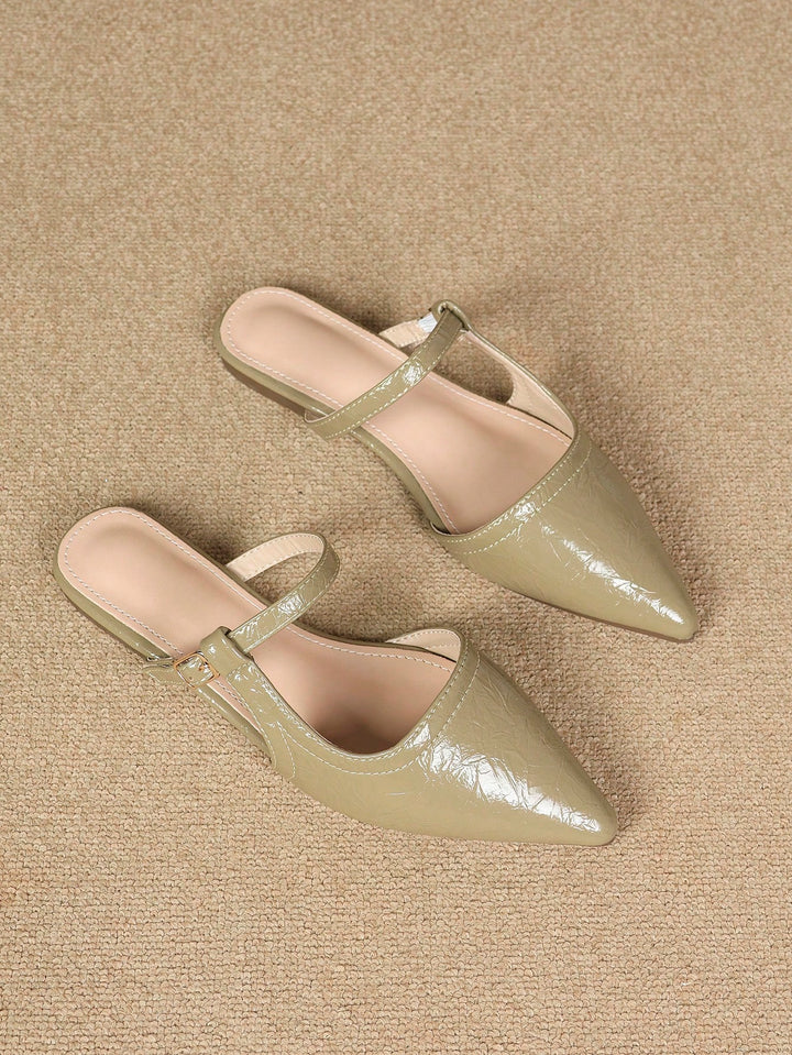  Jacquard Mary Jane Slingback Flats