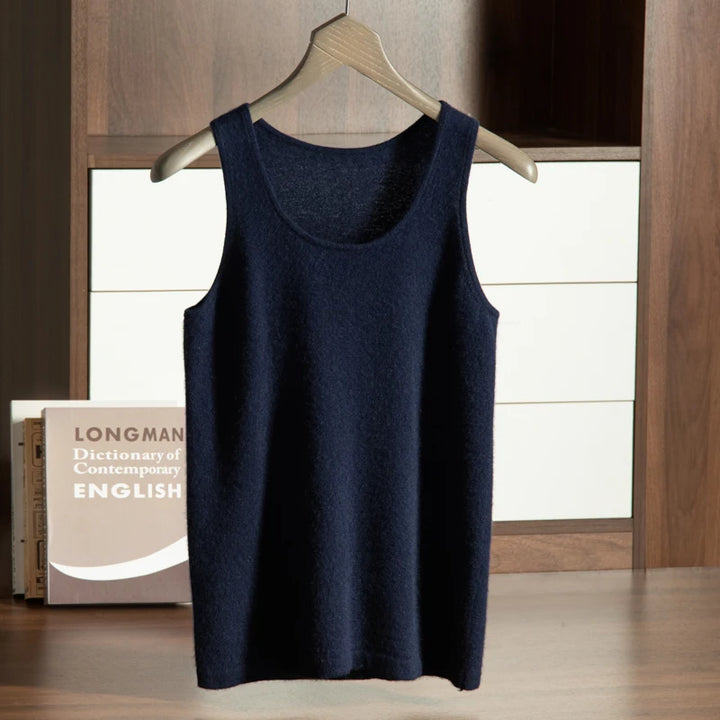 Knit Cashmere Sleeveless Tank