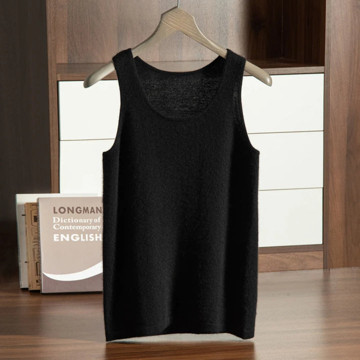 Knit Cashmere Sleeveless Tank