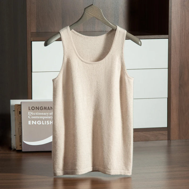 Knit Cashmere Sleeveless Tank